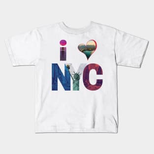 I LOVE ♥ NYC: A Cityscape Symphony Kids T-Shirt